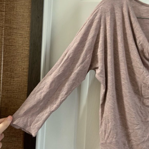 St. Tropez West Pink/Mauve Drape Neck Top Small - Picture 5 of 7